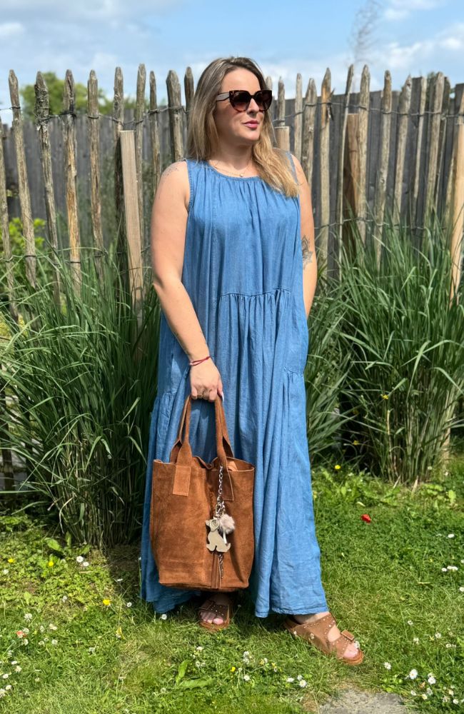 Jeans Maxikleid