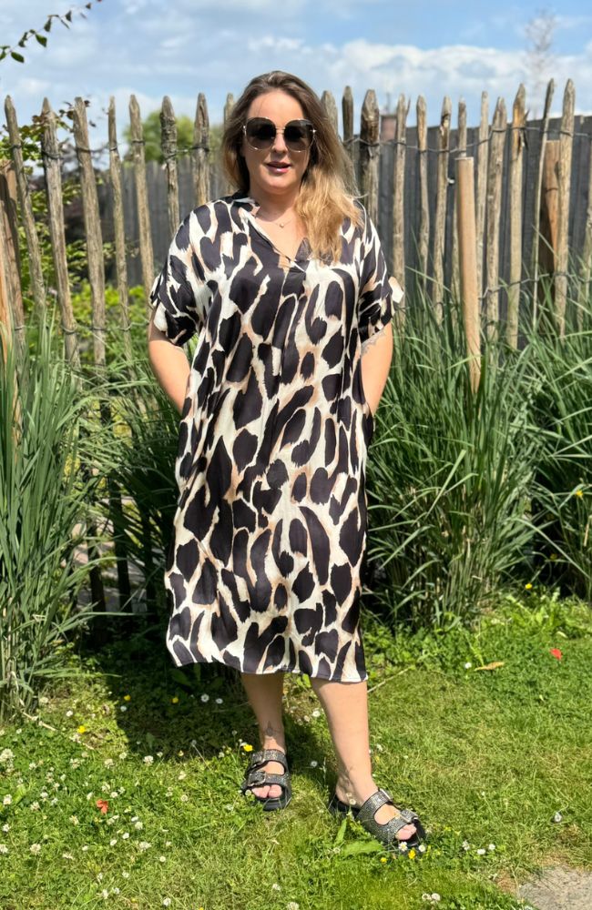 Sommerkleid mit Seide schwarz