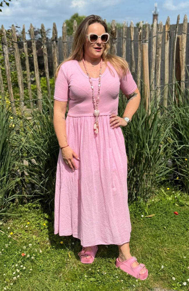 Shirtkleid rosa
