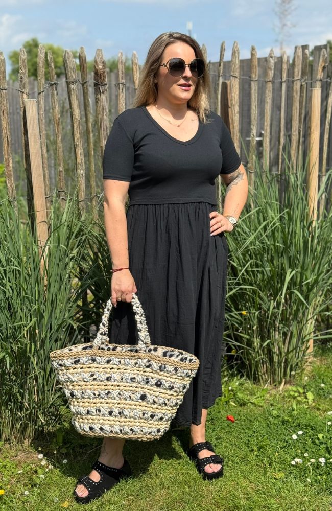 Shirtkleid schwarz