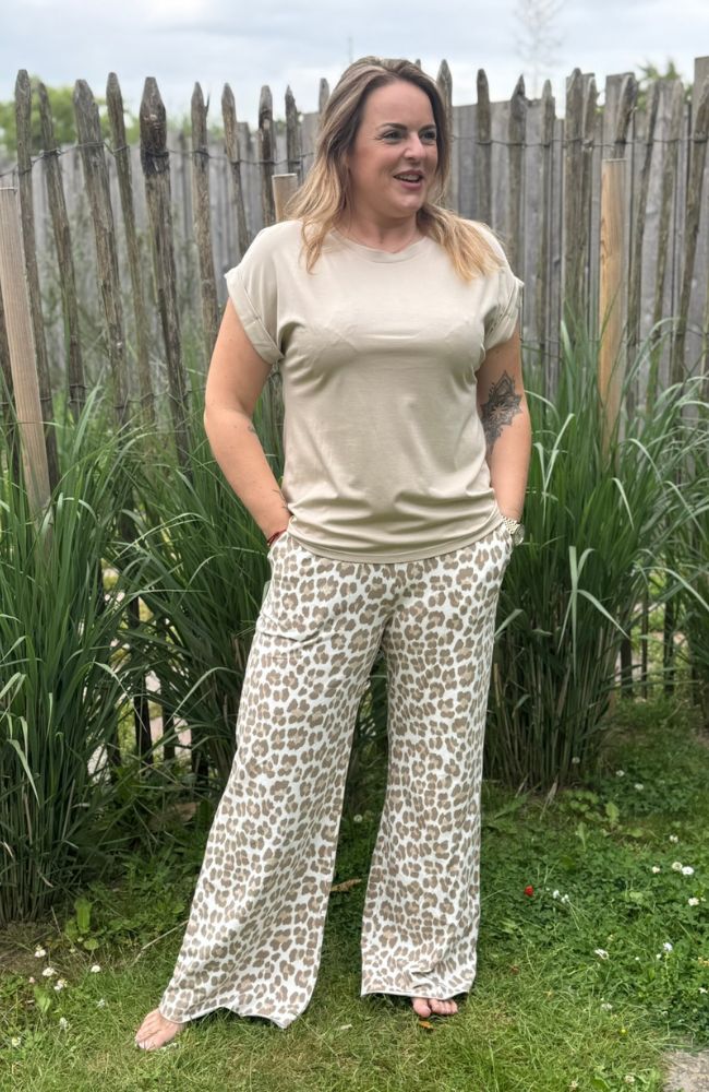 Baumwollhose mit weitem Bein Leo